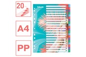 Arkivering & Opbevaring - Esselte  Colour'Breeze A4-register 20 faner, PP - 628502