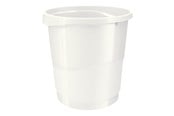 Skrivebordstilbehør - Esselte EuropostVivida papirkurv 14L hvid - 623945
