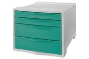 Arkivering & Opbevaring - Esselte Colour'Breeze skuffekabinet, 4 skuffer Grøn - 626285