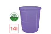 Skrivebordstilbehør - Esselte Colour'Breeze papirkurv 14L Lavendel - 628462