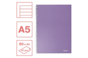 Blokke, Formularer & Notesbøger - Esselte Colour'Breeze A5 notesblok linjeret, spiralindbundet Lavendel - 628474