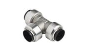 Pex-systemer - Roth Tee rustfrit stål 22 mm - 17046603.022