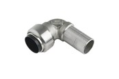 Pex-systemer - Roth vinkel 90° 18 mm muffe/nippel rustfrit stål - 17046604.318