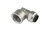Pex-systemer - Roth Vinkel 90° 15 mm x 1/2" muffe rustfrit stål - 17046605.015