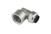 Pex-systemer - Roth Vinkel 90° 18 mm x 1/2" muffe rustfrit stål - 17046605.018