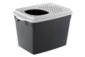 Katte - Ferplast - Litter Box Jumpy Black/White 38.8x57.5x39CM - 776.0060