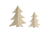 Konstruktionslegetøj - Creativ Company Decorate your 3D Wooden Christmas Trees 2pcs. - 56712