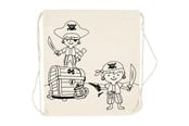Kreativt Legetøj - Creativ Company Color your own Cotton Gym Bag Pirates - 499651