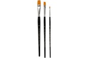 Kreativt Legetøj - Creativ Company Gold Line Brushes 3 pcs. - 100267