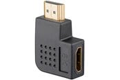 Skærmkabel - Pro HDMI - Angled Adapter 90° Horizontal - Black - 4040849657450