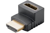 Skærmkabel - Pro HDMI - Angled Adapter 90° Vertical - Black - 4040849657443