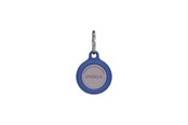 Mobil - Andet Tilbehør - ONSALA Airtag Holder Silicone Blue with Keyring - 664063