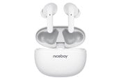 Hovedtelefoner/headset - Niceboy HIVE Pins 3 ANC - White - hive-pins-anc-3-w