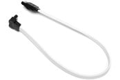 SATA & ATA kabel - DUTZO SATA kabel - Hvid - 0.3 m - Lige & 90° stik - DC-SATA9003WHT