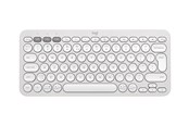 Tastatur - Logitech Pebble Keys 2 K380s Wireless Keyboard - Tonal Rose - Tastatur - Universal - Hvid - 920-011852