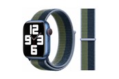 Smartwatch - Tilbehør - Lippa Apple Watch nylonrem 38/40/41 - Grøn/blå - LPAW018