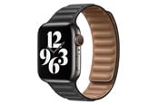 Smartwatch - Tilbehør - Lippa Apple Watch magnetisk læderrem 42/44/45/49, Sort - LPAW030