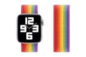Smartwatch - Tilbehør - Lippa Apple Watch LGBT+ nylonrem 42/44/45/49 - Regnbuefarver - LPAW046