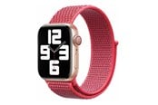Smartwatch - Tilbehør - Lippa Apple Watch nylonrem 42/44/45/49 - Rød - LPAW044