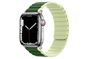 Smartwatch - Tilbehør - Lippa Apple Watch magnetisk silikonerem 42/44/45/49 - Grøn / Lysegrøn - LPAW116