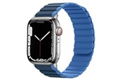 Smartwatch - Tilbehør - Lippa Apple Watch magnetisk silikonerem 42/44/45/49 - Mørkeblå - LPAW114