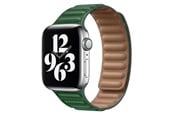 Smartwatch - Tilbehør - Lippa Apple Watch Magnetisk Læderrem 38/40/41 - Grøn / Brun - LPAW063