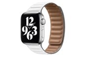 Smartwatch - Tilbehør - Lippa Apple Watch Magnetisk læderrem 38/40/41 - Hvid Brun - LPAW059