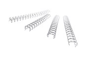 Blæk, Toner & Forbrugsstoffer - GBC Wire indbindingsryg  3:1 NO7 11mm A4 Sølv - RG810797