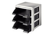 Arkivering & Opbevaring - Leitz Plus - letter tray - black light grey - 53270095