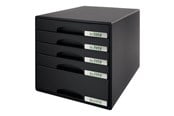 Arkivering & Opbevaring - Leitz Skuffekabinet Plus 5-skuffer Sort - 52110095