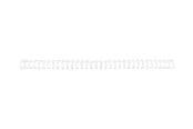 Blæk, Toner & Forbrugsstoffer - GBC Wire indbindingsryg 3:1 NO8 A4 Hvid - RE810870