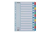 Arkivering & Opbevaring - Esselte - divider - 12 parts - for A4 - tabbed - white - 100169