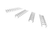 Blæk, Toner & Forbrugsstoffer - GBC Wire indbindingsryg  3:1 NO5 A4 Hvid - RE810570
