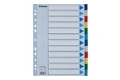 Arkivering & Opbevaring - Esselte - divider - 12 parts - for A4 - tabbed - multicolour - 15262