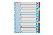 Arkivering & Opbevaring - Esselte - divider - 12 parts - for A4 Maxi - tabbed (pack of 10) - 100209