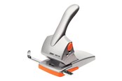 Skrivebordstilbehør - Rapid Hulapparat Fashion HDC65 Heavy Duty, 2-huls 65 ark Sølv/orange - 20922603