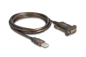 Netværksadapter (netkort, printserver mv.) - DeLOCK Adapter USB 2.0 Type-A > 1 x Serial DB9 RS-232 - 64073