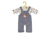 Dukker & Tilbehør - Heless Doll dungarees with T-shirt Pink Whale 35-45 cm - 2215