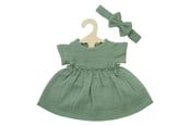 Dukker & Tilbehør - Heless Doll dress Green with Ruffles 28-35 cm - 1424