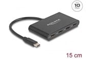 USB hub - DeLOCK - Hub - 10 Gbps - 4 Ports USB hub - 4 ports - Sort - 64129