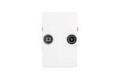 Antennekabel/stik - Triax Wall Outlet FM/TV TD 263E White - 302581