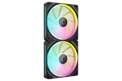 Kabinet Køler - Corsair iCUE LINK LX140 2-pack - Kabinet køler - 140mm - Sort - 36 dBA - CO-9051028-WW
