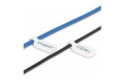 Netværkstilbehør - StarTech.com 3.5in (9cm) Cable Labels 100 Pack White Cable/Cord Tags (CABLE-TAG-HLWH) - cable identification labels - hook-to-hook fastener write-on - CABLE-TAG-HLWH
