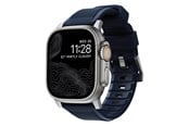 Smartwatch - Tilbehør - Nomad Rugged Strap - atlantic blue/silver - AW Ultra 2/1 49mm 9/8/7 45mm/6/SE/5/4 44mm/3/2/1 42mm - NM01296485