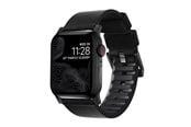 Smartwatch - Tilbehør - Nomad - Active Band Pro - 44mm/42mm Black Hardware Black Active Leather FKM - NM1A41BNW0
