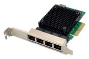 Netværksadapter (netkort, printserver mv.) - DIGITUS DN-10136 4-Port 2.5 Gigabit Ethernet network card RJ45 PCI Express Realtek chipset - DN-10136