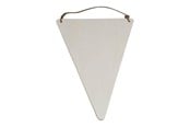 Kreativitet & Hobbyartikler - Playwood Wooden Flag Triangle with Hanger 19.5x15cm - sl128