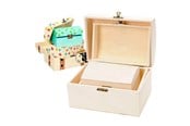 Børneværelse - Playwood Decorate your own Wooden Treasure Chest 3pcs. - Sl 064