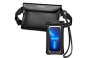 Mobil - Covers & Cases - Spigen Aqua Shield WaterProof Floating Case + WaterProof Waist Bag A621 Set - black - AMP04533