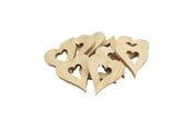 Kreativitet & Hobbyartikler - Colorations - Wooden Heart Decorations Large 20pcs. - 31WD14